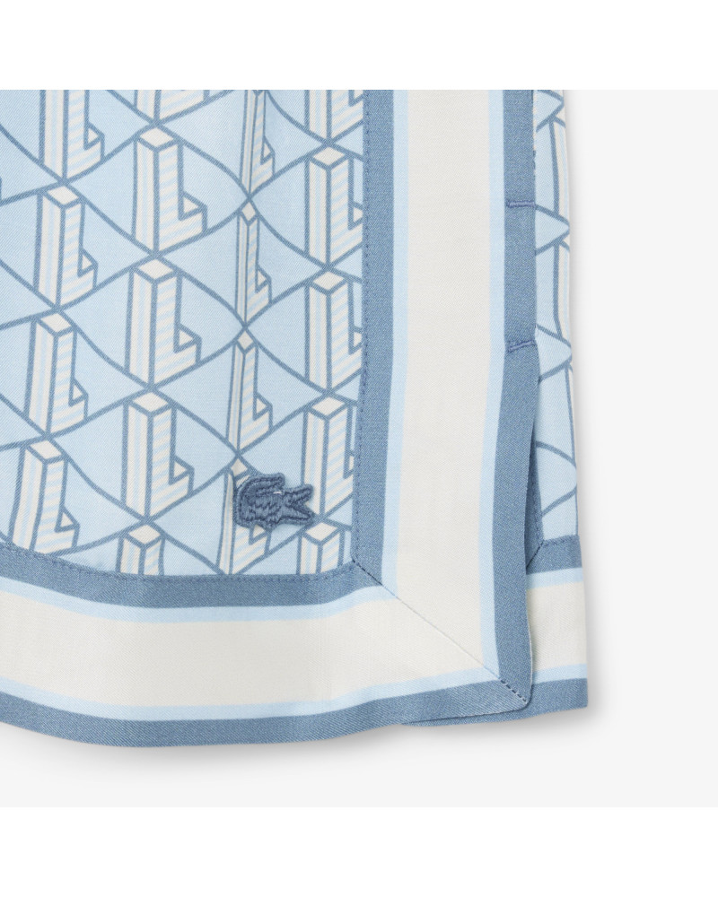 Short fluide imprimé monogramme