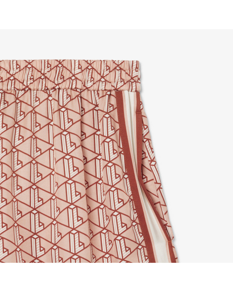 Short fluide imprimé monogramme