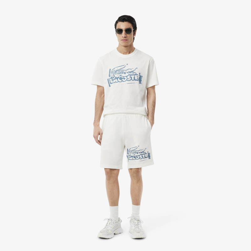 Short molleton de coton graphique Short molleton de coton graphique