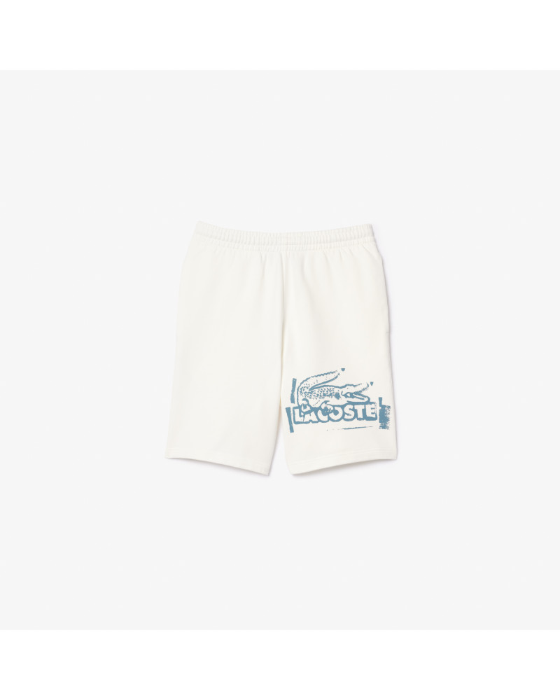 Short molleton de coton graphique