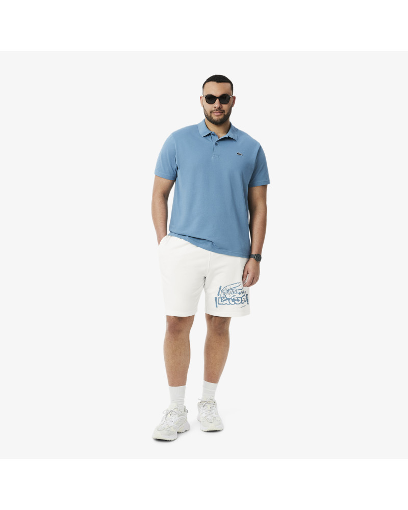 Short molleton de coton graphique