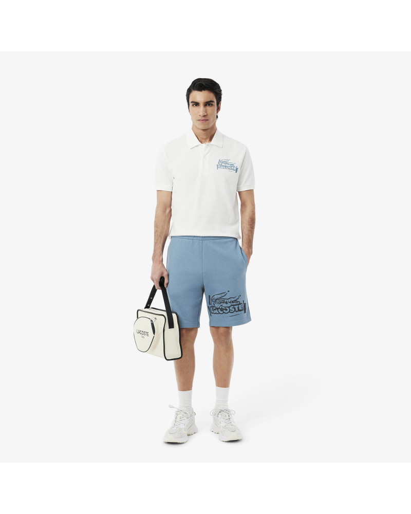 Short molleton de coton graphique