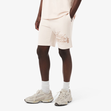 Short molleton de coton graphique