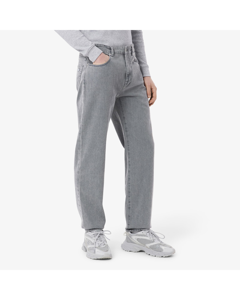 Jean en denim teint effet délavé