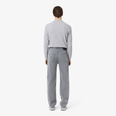 Jean en denim teint effet délavé