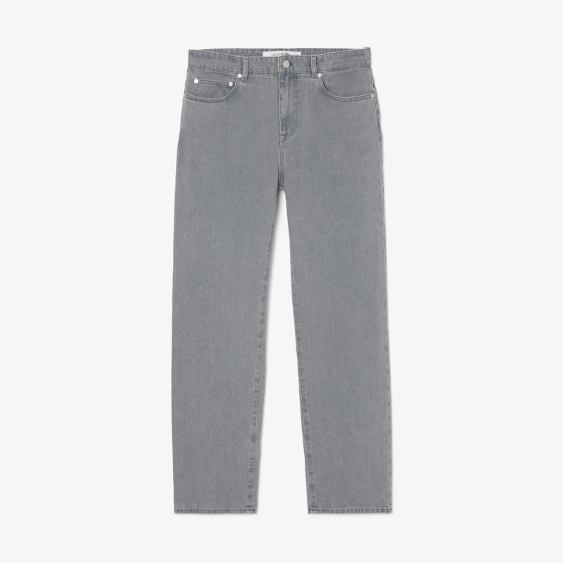 Jean en denim teint effet délavé