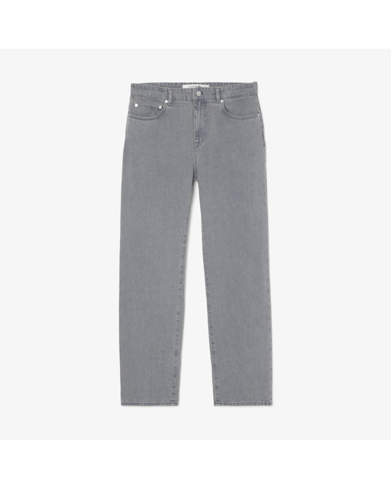 Jean en denim teint effet délavé