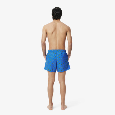 Short de bain court imprimé crocodile