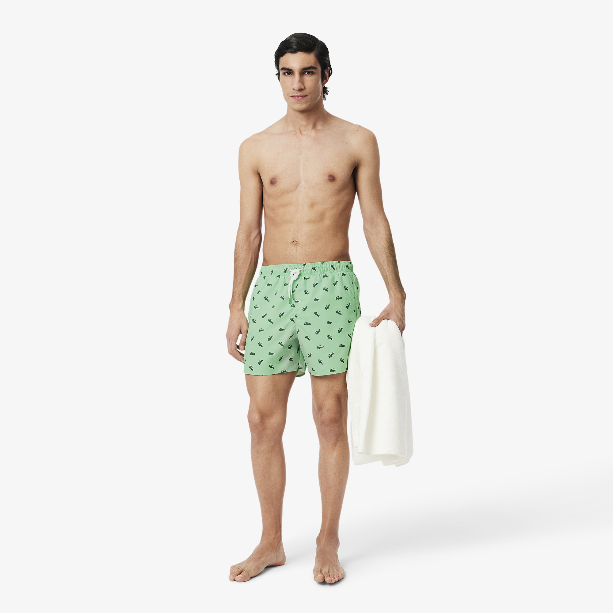 Short de bain court imprimé crocodile Short de bain court imprimé crocodile