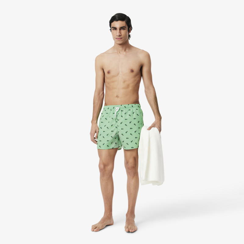 Short de bain court imprimé crocodile Short de bain court imprimé crocodile