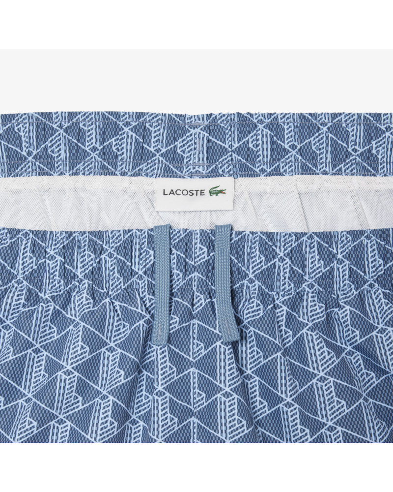Maillot de bain mi-long imprimé monogramme