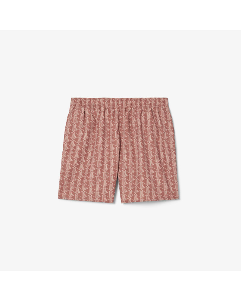 Maillot de bain mi-long imprimé monogramme