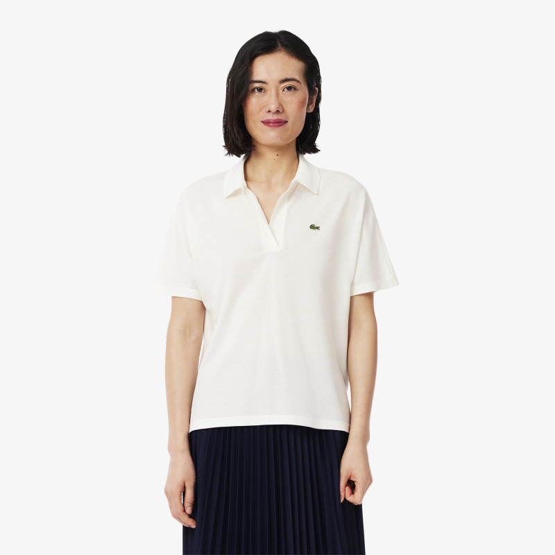 Polo relaxed fit Piqué fluide