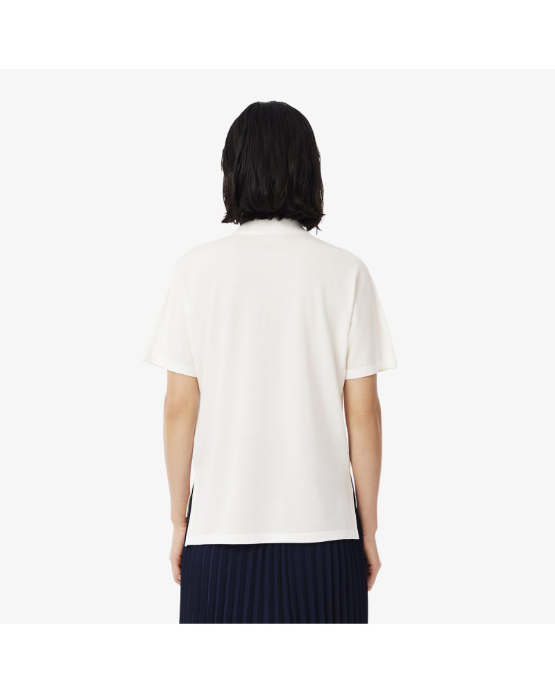 Polo relaxed fit Piqué fluide
