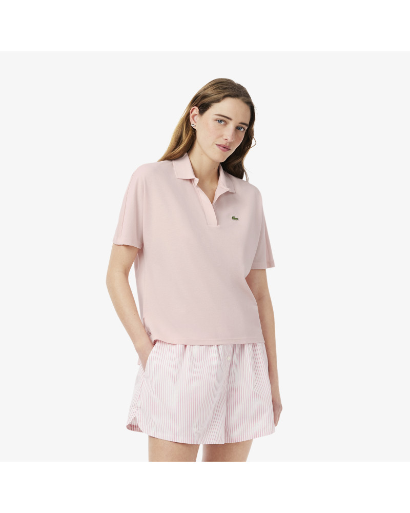 Polo relaxed fit Piqué fluide