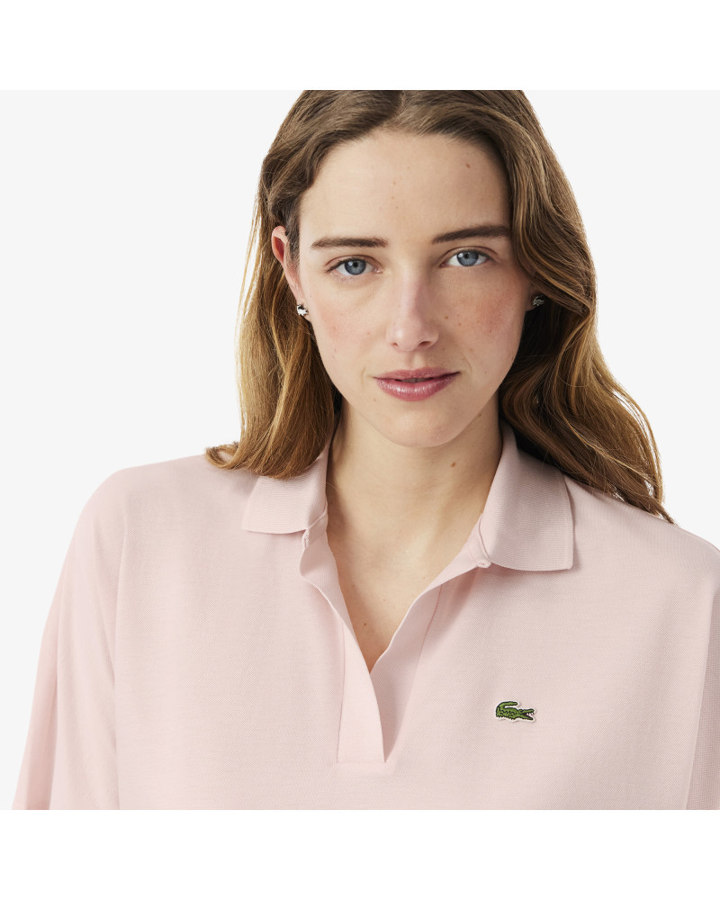 Polo relaxed fit Piqué fluide