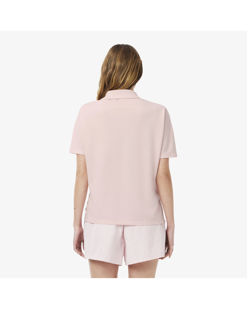 Polo relaxed fit Piqué fluide