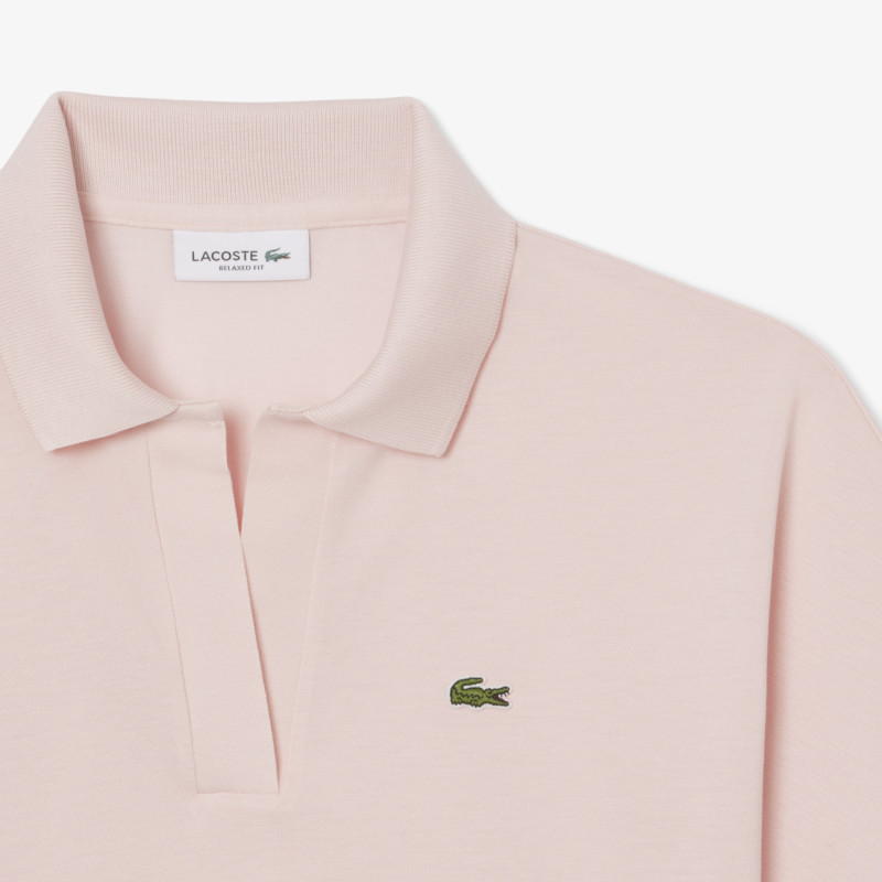 Polo relaxed fit Piqué fluide