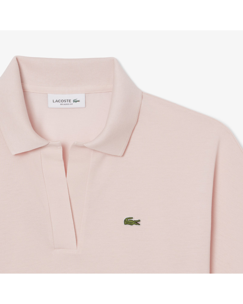 Polo relaxed fit Piqué fluide