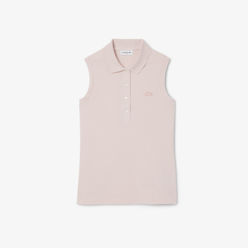 Polo L.12.D slim fit sans manche stretch