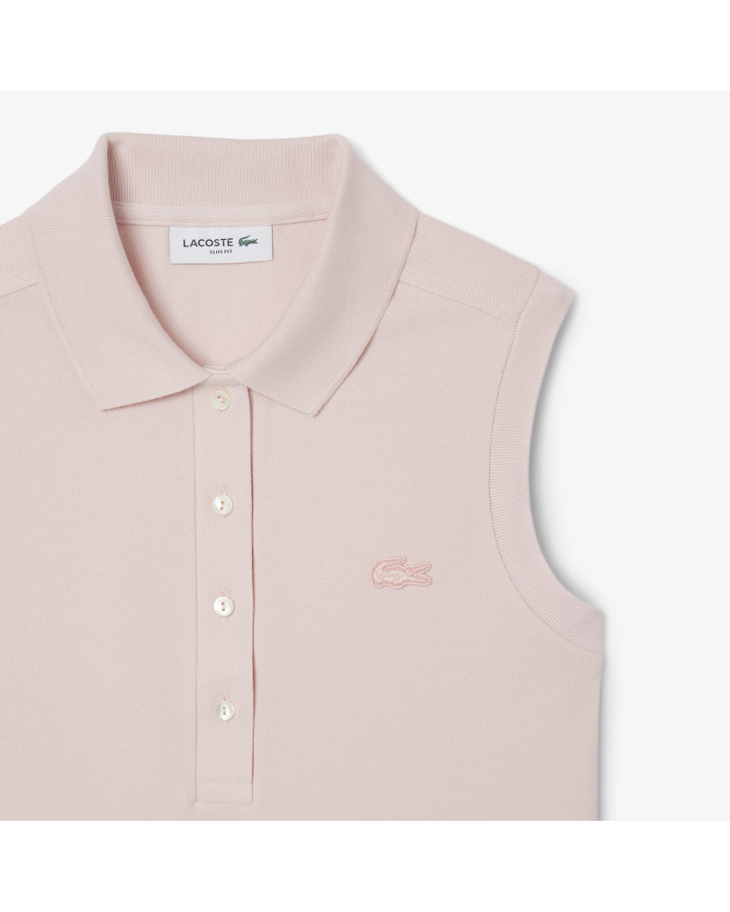 Polo L.12.D slim fit sans manche stretch
