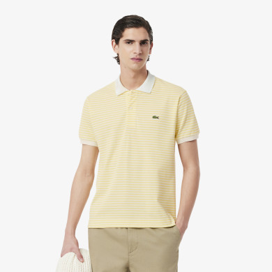 Polo L.12.12 classic fit en Petit Piqué rayé