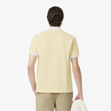 Polo L.12.12 classic fit en Petit Piqué rayé