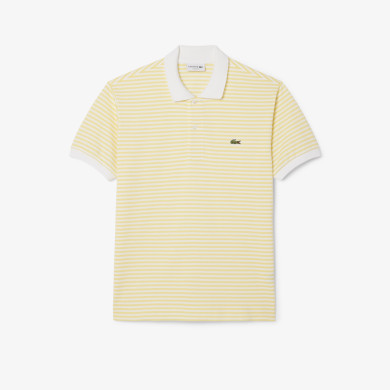 Polo L.12.12 classic fit en Petit Piqué rayé
