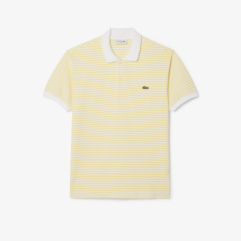 Polo L.12.12 classic fit en Petit Piqué rayé