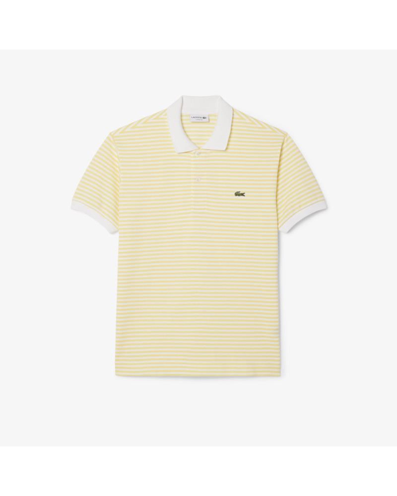 Polo L.12.12 classic fit en Petit Piqué rayé