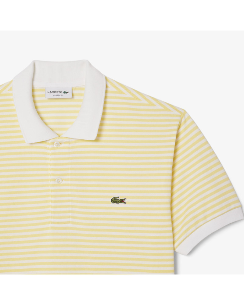 Polo L.12.12 classic fit en Petit Piqué rayé