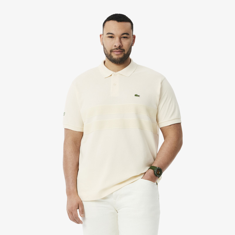 Polo L.12.12 classic fit bandes en mesh