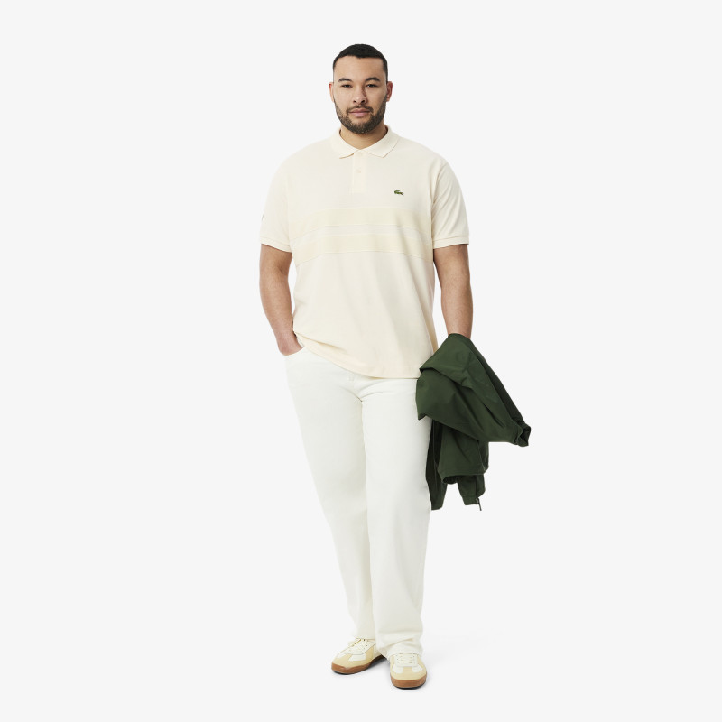 Polo L.12.12 classic fit bandes en mesh