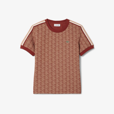 T-shirt slim fit jacquard monogramme