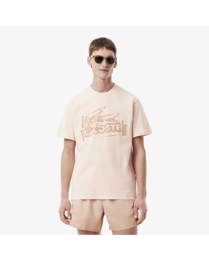 T-shirt jersey de coton imprimé