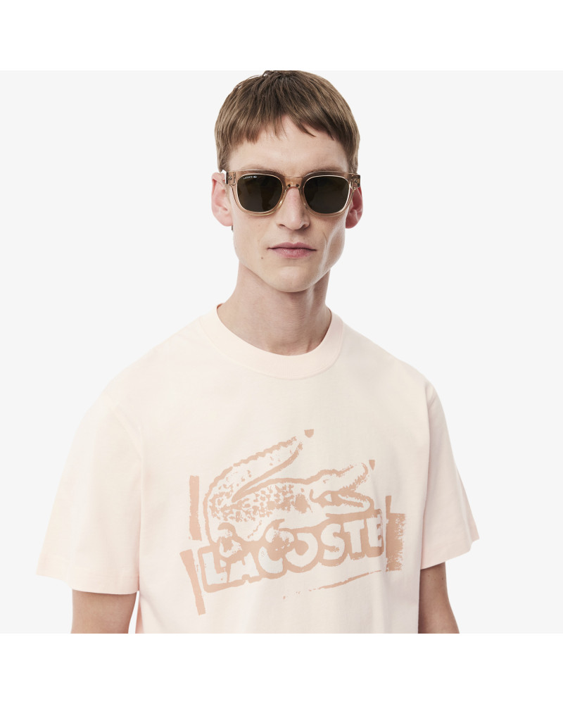 T-shirt jersey de coton imprimé