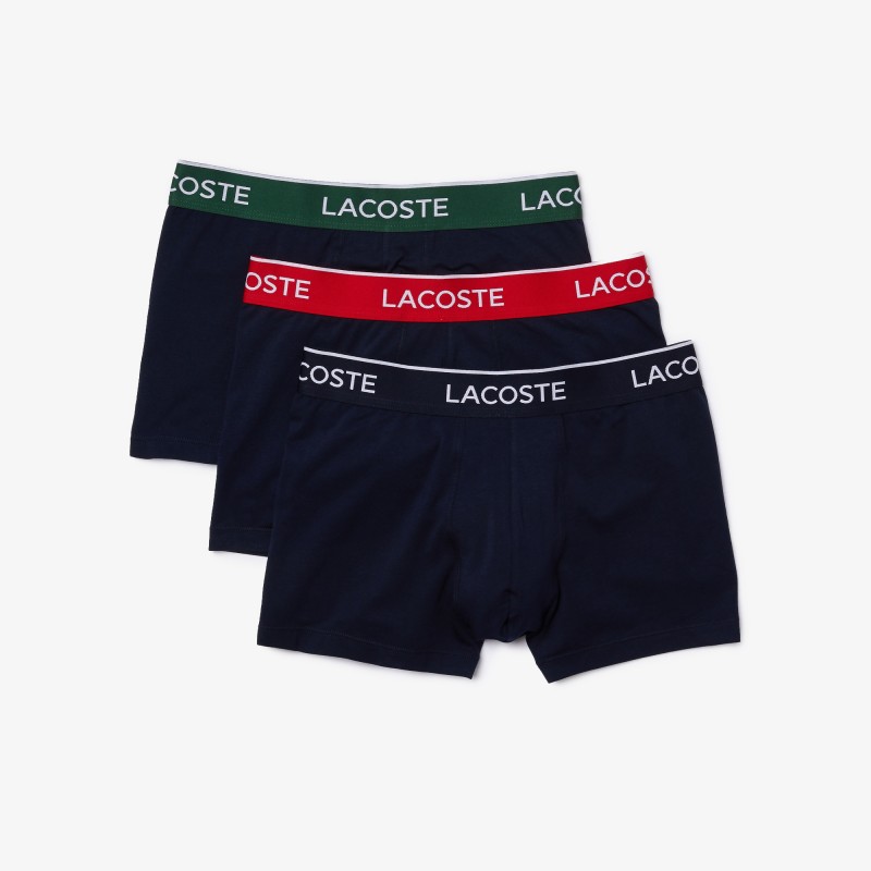 Lot de 3 boxers courts casual marine avec ceinture contrastée