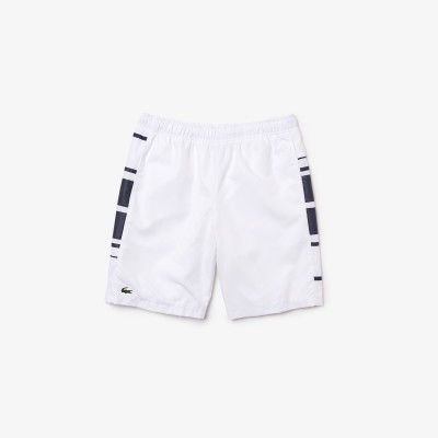 Short Lacoste SPORT doublé avec bandes latérales graphiques