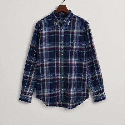 D1. REG UT INDIGO PLAID SHIRT