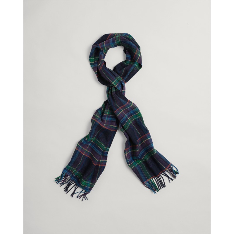 D2. MULTICOLOR CHECK WOOL SCARF