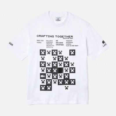 T-shirt loose fit Lacoste L!VE x Minecraft en coton biologique