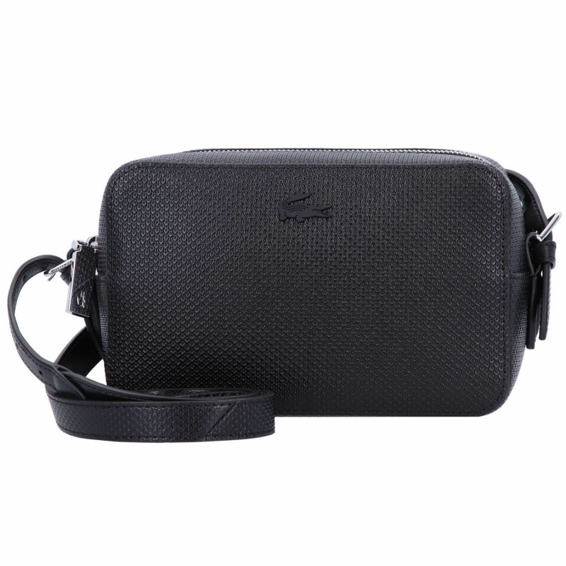 Petit sac à bandoulière unisexe Chantaco zippé en cuir piqué