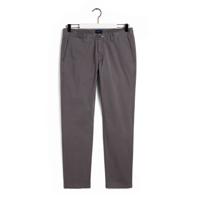 PANTALON SLIM SATIN CHINO