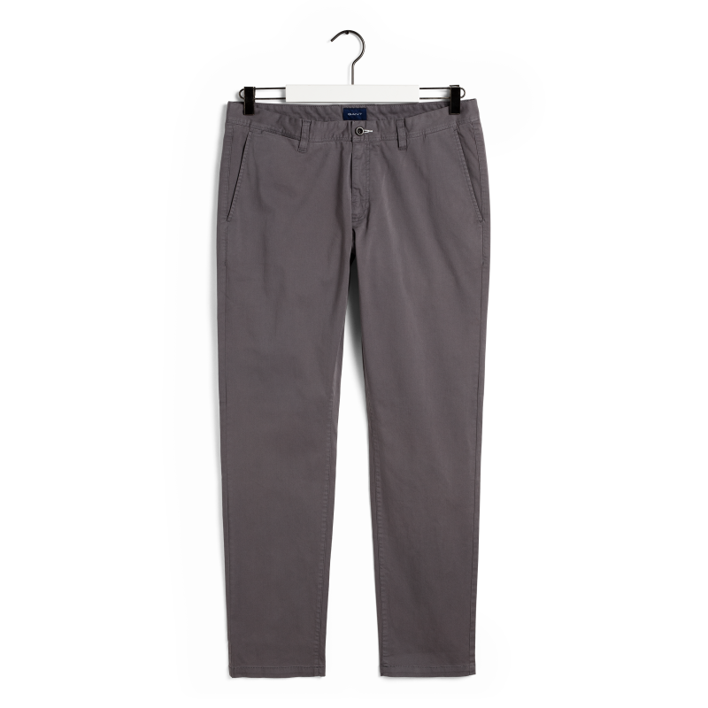 PANTALON SLIM SATIN CHINO