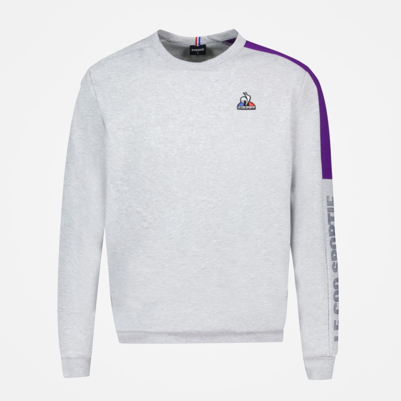 SAISON 2 Crew Sweat N°1 M gris chiné cla