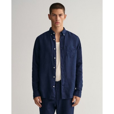 REG UT GMNT DYED LINEN SHIRT