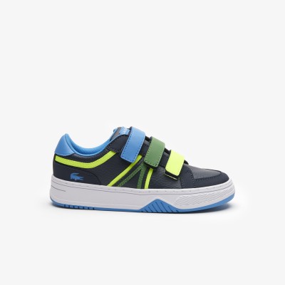 Sneakers L001 enfant Lacoste en synthétique tricolores