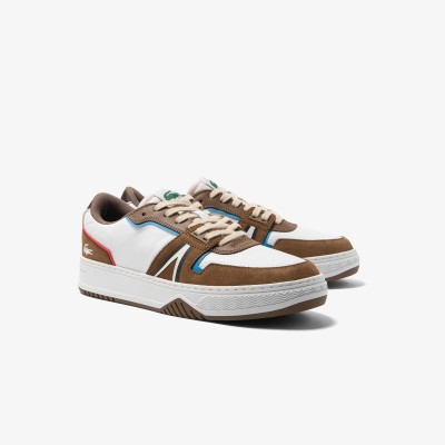 Sneakers L001 homme Lacoste en cuir color-block