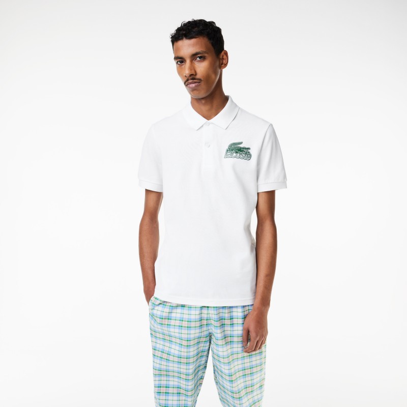 Polo homme Lacoste en petit piqué de coton