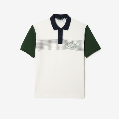 Polo homme Lacoste loose fit en coton biologique